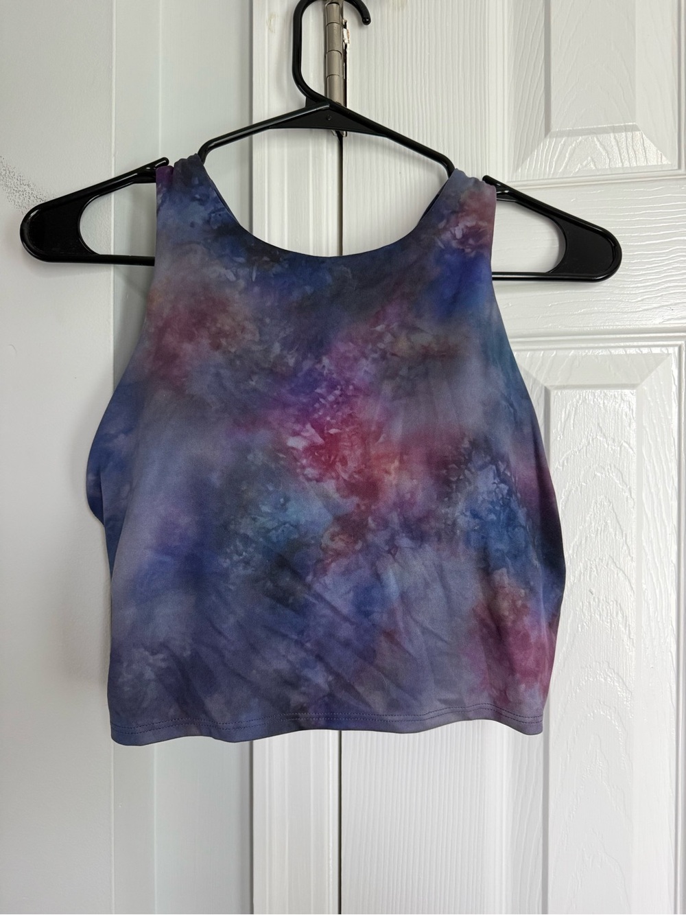 Athleta Tie-Dye Crop Tank - Purple Blue Multi
